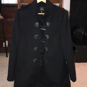 Black Label Saks 5th Avenue 100% Wool Peacoat